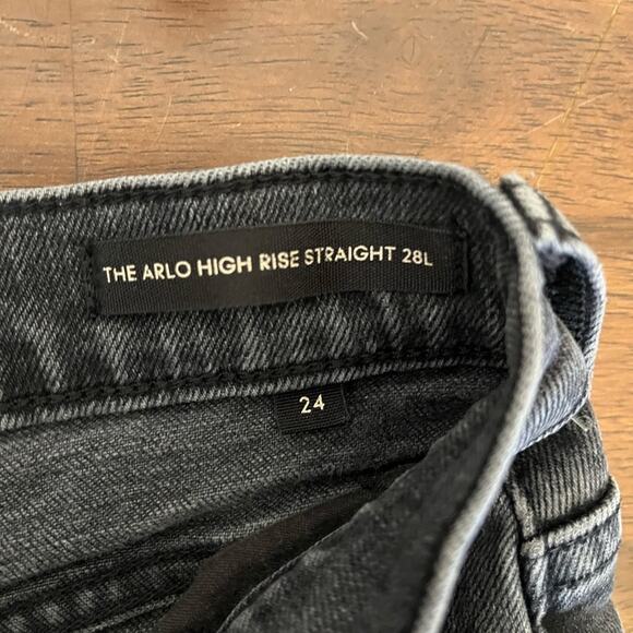 Denim Forum The Arlo High Rise Straight jeans in black - Picture 10 of 12